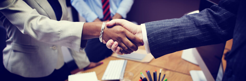 Business People Handshake Greeting Deal Concept