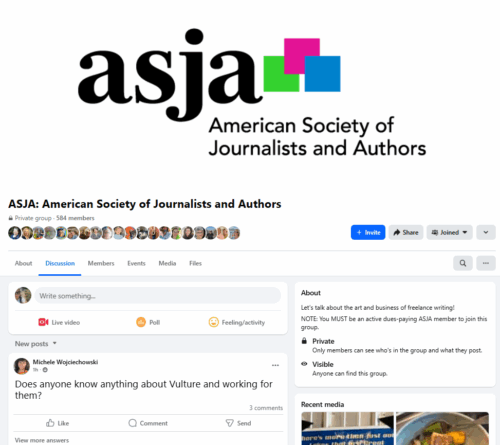 ASJA Facebook page