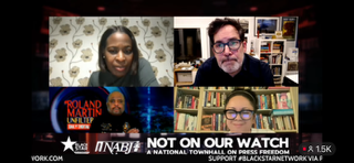 Screen capture of speakers at NABJ Feb. 2 virtual town hall