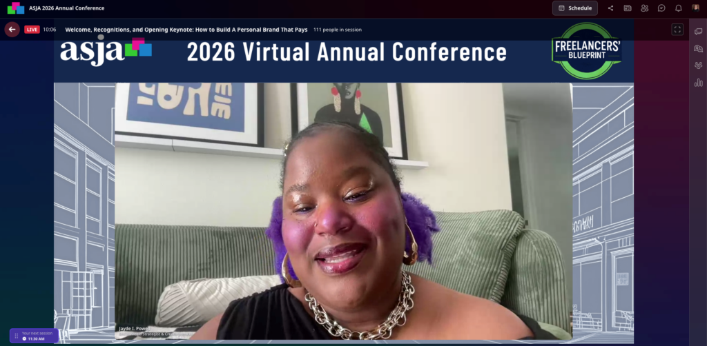 2026 ASJA conference Jayde Powell day one keynote 4 20 2026