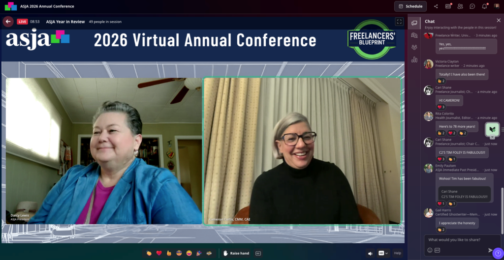 2026 ASJA conference day 1 ASJA year in review session screenshot 4 20 2026