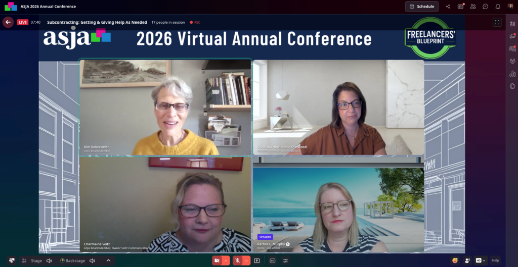 2026 ASJA conference day 1 subcontracting session screenshot 4 20 2026