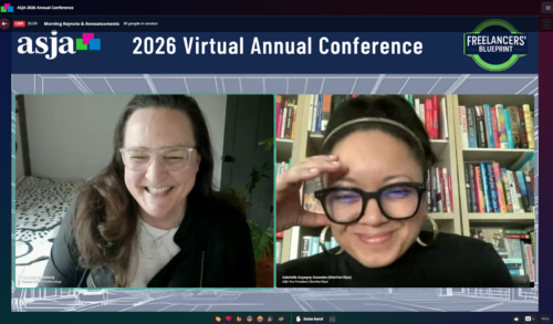 2026 ASJA conference day 3 keynote speaker screenshot 4 22 2026