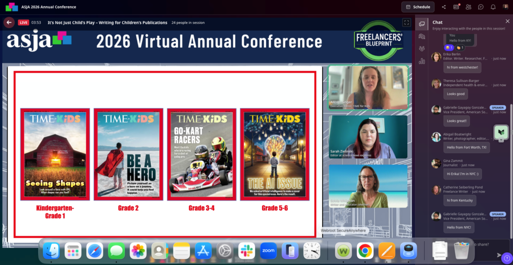 2026 ASJA conference day2 kids publications screenshot 4 21 2026