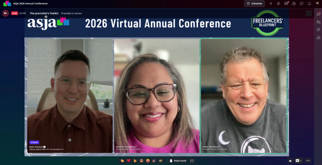 2026 ASJA conference journalist toolkit screenshot 4 20 2026